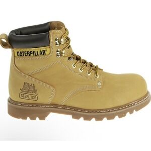 CAT Mens Second Shift St Honey Leather‎ Work Boots 8.5